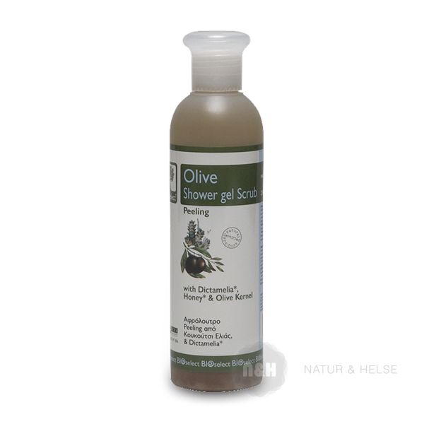 Oliven Shower Gel Scrub Peeling Bioselect �kologisk